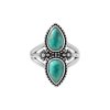 Western Turquoise Sterling Silver Ring