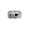 Black Onyx Sterling Silver Octopus Men's Ring