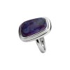 Purple Turquoise Sterling Silver Ring