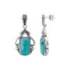 Western Turquoise Sterling Silver Earrings