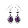 Purple Turquoise Sterling Silver Earrigs