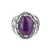 Purple Turquoise Sterling Silver Ring