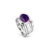 Purple Turquoise Sterling Silver Ring