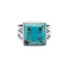 Blue Kingman Turquoise  Sterling Silver Ring