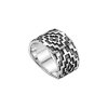 Native Geometric 925 Sterling Silver Vintage Southwestern Men's Band Ring