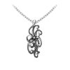 Squid Tentacles Sterling Silver Pendant with Chain 18+2 Inches