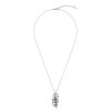 Squid Tentacles Sterling Silver Pendant with Chain 18+2 Inches