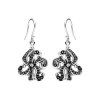 Squid Tentacles Sterling Silver Earrings