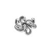 Squid Tentacles Sterling Silver Ring