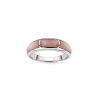 Pink Shell Sterling Silver Inlay Ring