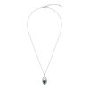 Abalone Sterling Silver Pendant with Chain 18+2 Inches