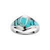 Turquoise Sterling Silver Inlay Ring