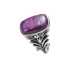 Purple Turquoise Sterling Silver Ring