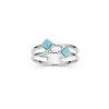 Larimar Sterling Silver Ring