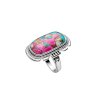 Cotton Candy Magnesite Sterling Silver Ring