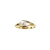 White Cultured Fresh Water Pearl 18K Yellow Gold Over Sterling Silver Ring