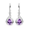 Amethyst Sterling Silver Earrings