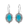 Sterling Silver Turquoise Flower