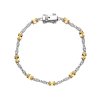 Citrine & White Zircon Sterling Silver Tennis Bracelet