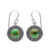 Southwestern Green Turquoise Sterling Silver Earrings