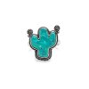 Southwestern Turquoise Sterling Silver Cactus Ring
