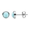 Larimar Sterling Silver Stud Earrings
