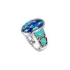 Blended Turquoise & Lapis Sterling Silver Ring