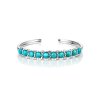 Sterling Silver Turquoise  Cuff Bracelet 7.5 inches.