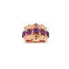Copper Purple Turquoise Ring