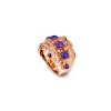 Purple Turquoise Copper Vintage Band Ring