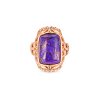 Copper Purple Turquoise Ring