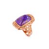 Purple Turquoise Vintage Statement Copper Ring