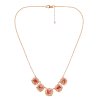 ink & Orange Spiny Oyster Shell Copper Station Necklace