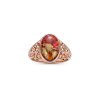 Pink & Orange Spiny Oyster Shell Copper Statement Ring