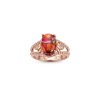 Copper Pink & Orange Spiny Oyster Shell Ring