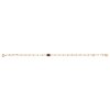 Garnet 18K Yellow Gold Sterling Silver Bracelet