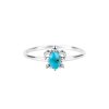 Sterling Silver Turquoies Turtle Ring