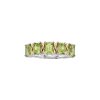 Peridot Two-Tone Sterling Silver Ring