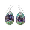 Blended Multi Turquoise Sterling Silver Earrings