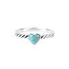 Sterling Silver Turquoise Heart Ring