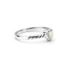 Sterling Silver Mother of Pearl Heart Ring