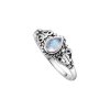 Rainbow Moonstone Sterling Silver Filigree Ring