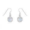 Rainbow Moonstone Sterling Silver Earrings