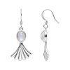 Rainbow Moonstone Sterling Silver Earrings