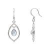 Rainbow Moonstone Sterling Silver Earrings