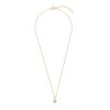 White Cubic Zirconia 18k Yellow Gold Over Sterling Silver Necklace 0.50 ctw