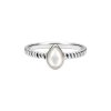 Sterling Silver Pears Ring with Mother of Pearl