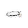 Sterling Silver Pears Ring with Mother of Pearl