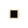Square Black Onyx 18K Yellow Gold Over Sterling Silver Ring