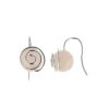 Smoky Quartz Beaded Sterling Silver Earrings